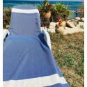 Fouta Diamant bleu
