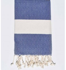 Fouta Diamant bleu 2