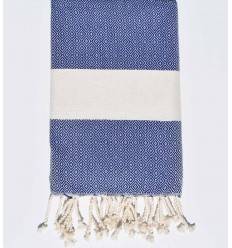 Fouta Diamant bleu