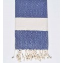 Fouta Diamant bleu