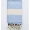 Fouta Diamant bleu ciel