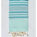 Serviette de plage Arabesque vert eau, canard