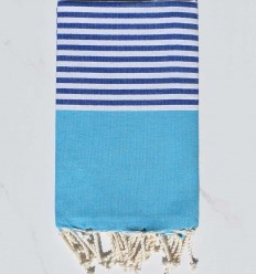 Fouta plate bleu d'azur...