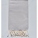 Fouta plate unie beige sable