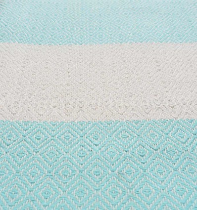 Fouta Diamant vert d'eau