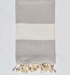 Fouta Diamant beige