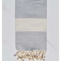 Fouta Diamant couleur gris clair