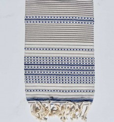 Fouta arabesque écru clair...