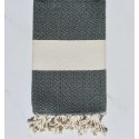 Fouta Diamant vert bouteille