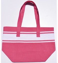 Fuchsia pink beach bag