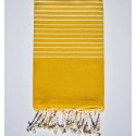 Fouta Portofino jaune moutarde