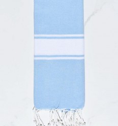 Fouta enfant bleu clair