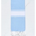 Fouta enfant bleu clair