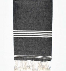 Fouta mykonos gris anthracite