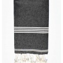 Fouta mykonos gris anthracite