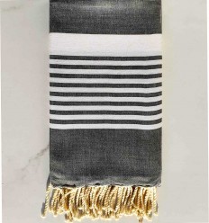 Fouta arthur gris foncé