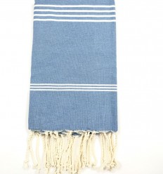 Fouta Mykonos bleu roi