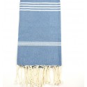 Fouta Mykonos bleu roi