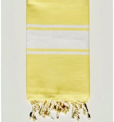 Fouta plate jaune brillant