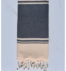 Strandtuch RAF-RAF blaue Jeans und hellgelb