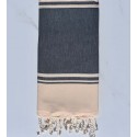 Strandtuch RAF-RAF blaue Jeans und hellgelb