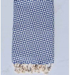 Fouta papillon bleu