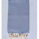 Fouta papillon bleu