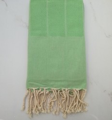 Fouta chevron vert