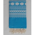 Fouta khomsa bleu azur