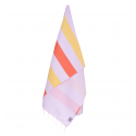 Fouta orange et jaune doublée éponge - Fouta absorbante