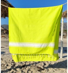 fouta Plate vert chartreuse