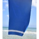 toalha de praia plana azul