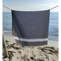 Beach towel flat medium gray