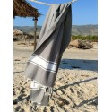 Strandtuch flach mittelgrau