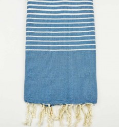 Fouta Portofino bleu moyen