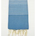 Fouta Portofino bleu moyen