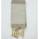 Lot de 10 serviettes de table beige