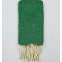 Lot de 10 serviettes de table vert