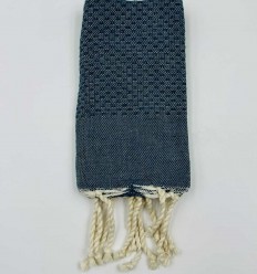 Lot de 10 serviettes de table bleu canard