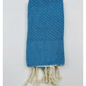 Lot de 10 serviettes de table bleu azur