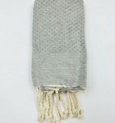 Lot de 10 serviettes de table gris clair