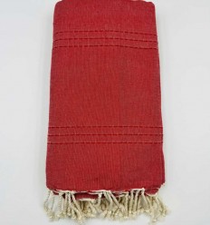 Jeté uni rouge