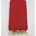 Jeté uni rouge