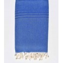 Jeté uni bleu électrique 1,5 m x 2,5 m