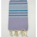 Fouta arabesque parme