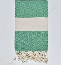 Fouta Diamant vert - FOUTA TUNISIA