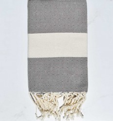 Fouta Diamant taupe
