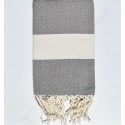 Fouta Diamant taupe