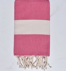 Fouta Diamant rose fuchsia 2