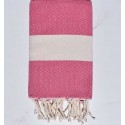 Fouta Diamant rose fuchsia